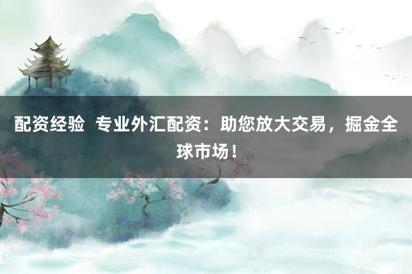 配资经验  专业外汇配资：助您放大交易，掘金全球市场！
